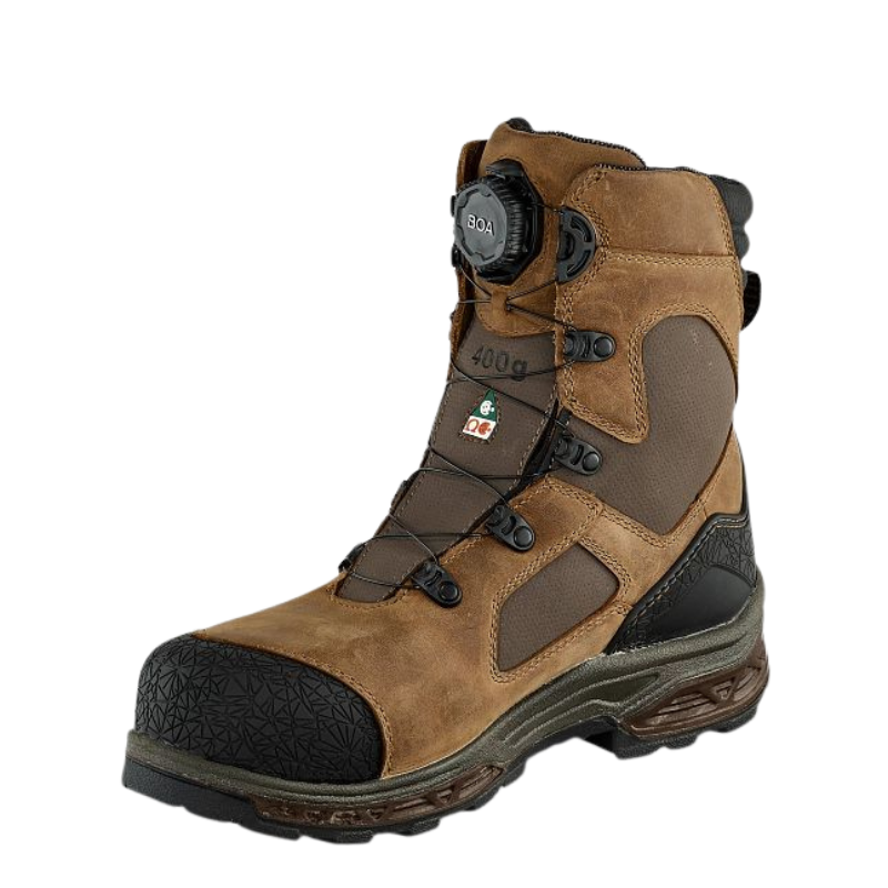 Men's 8-inch Kasota BOA Waterproof Leather and Insulated CSA Safety Toe Boot | Brown