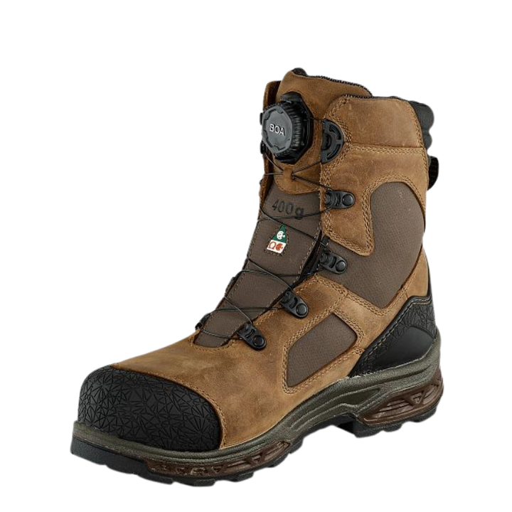 Men's 8-inch Kasota BOA Waterproof Leather and Insulated CSA Safety Toe Boot | Brown