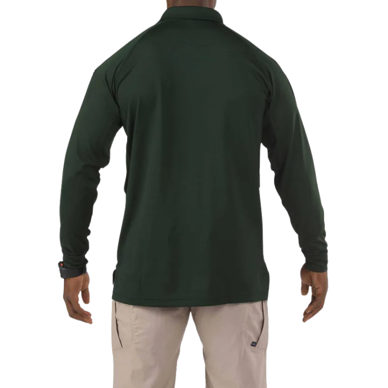 Men's Performance Long Sleeve Polo Shirt | Green