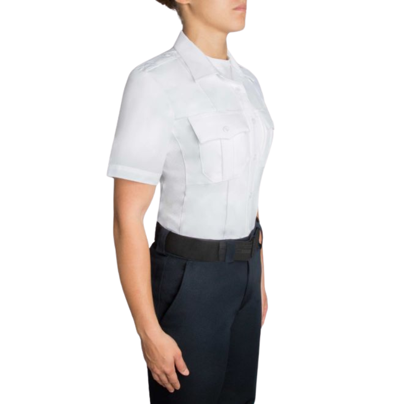 Women's Short Sleeve Polyester Supershirt | White