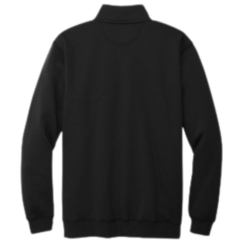 Loose Fit Midweight Quarter-Zip Mock-Neck Sweatshirt | Black, Navy