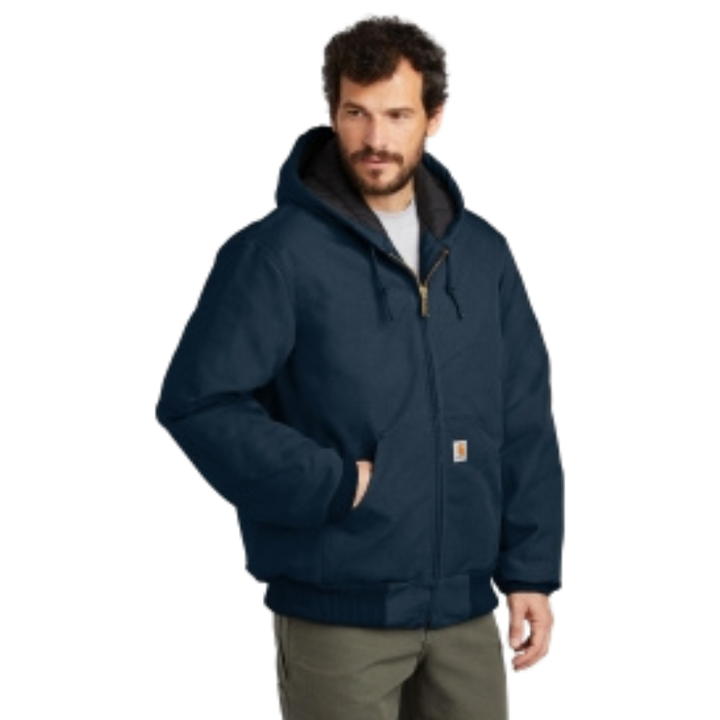Quilted Flannel Lined Duck Active Jacket | Dark Navy