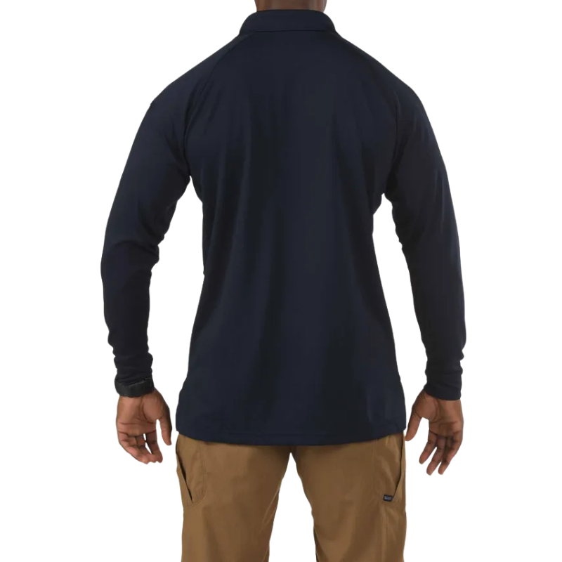 Men's Performance Long Sleeve Polo Shirt | Navy