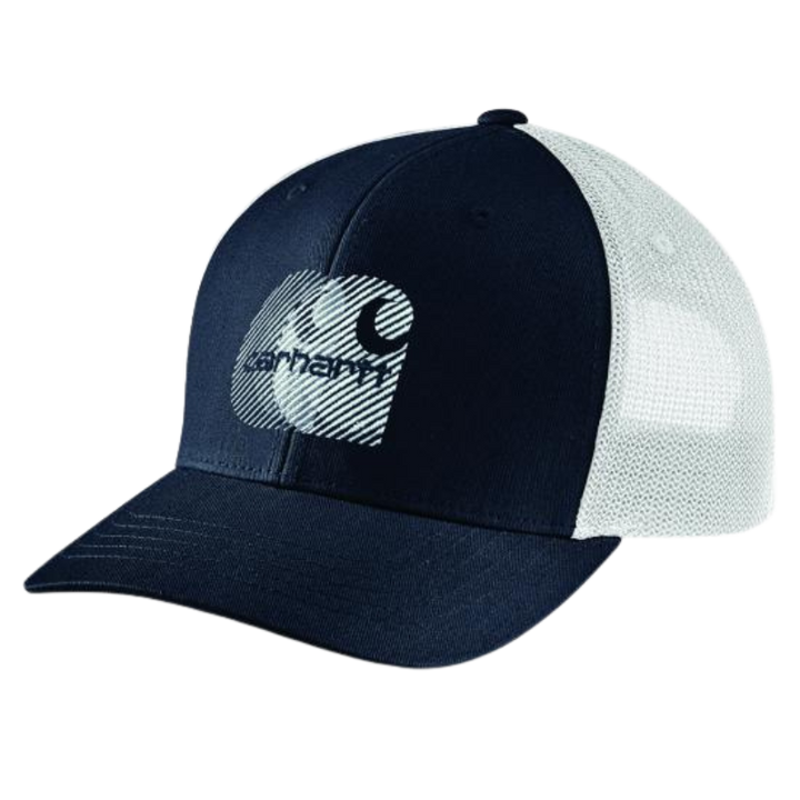 Canvas Mesh-Back Logo Embroidered Cap | Carhartt Brown, Dusty Olive, Navy