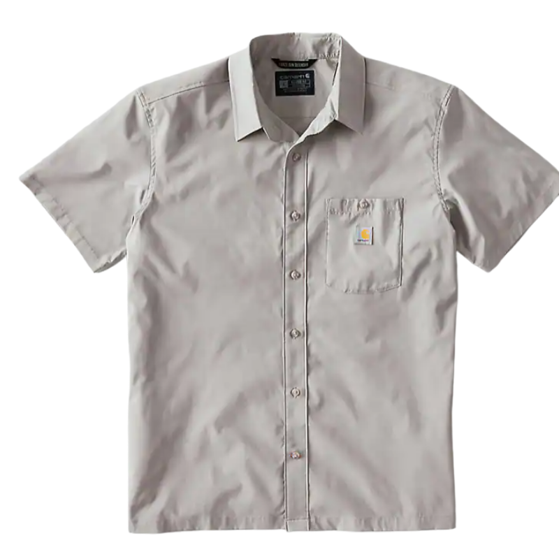 Force Sun Defender Woven Relaxed Short Sleeve Shirt | Steel