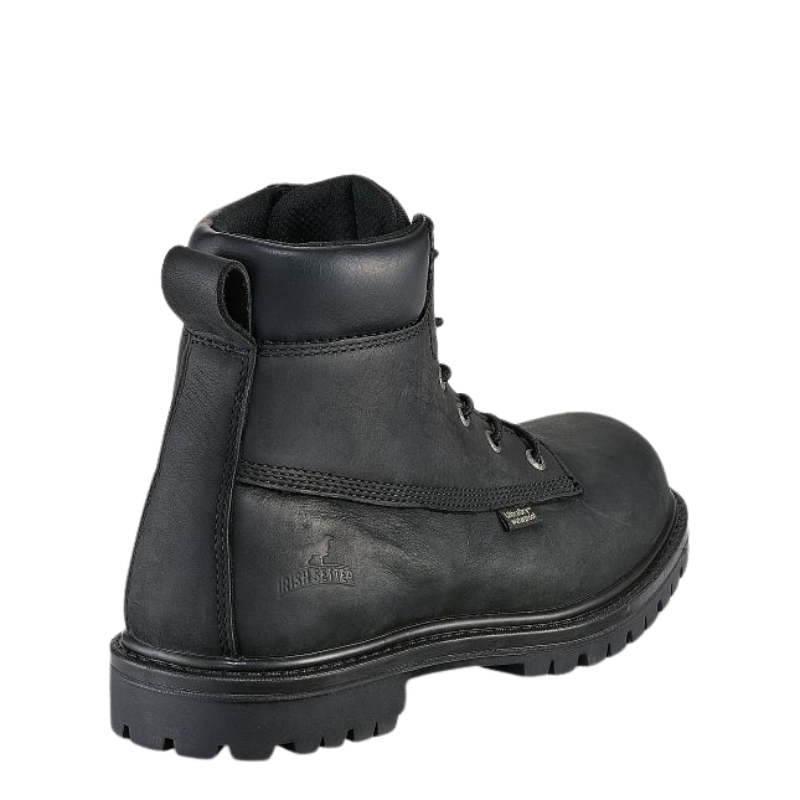 Hopkins Men's 6-inch Waterproof Leather Safety Toe Boot | Black