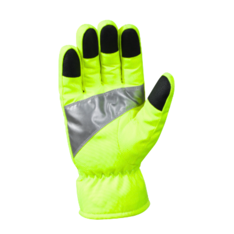 Hi-Visibility Safety Gloves w/ Reflective Tape | Green