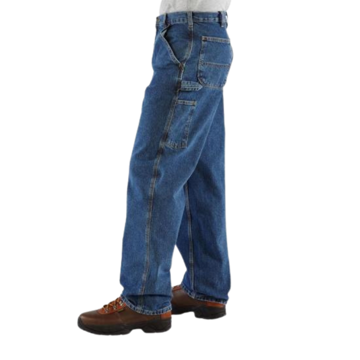 Washed Denim Work Carpenter Jeans | Deepstone