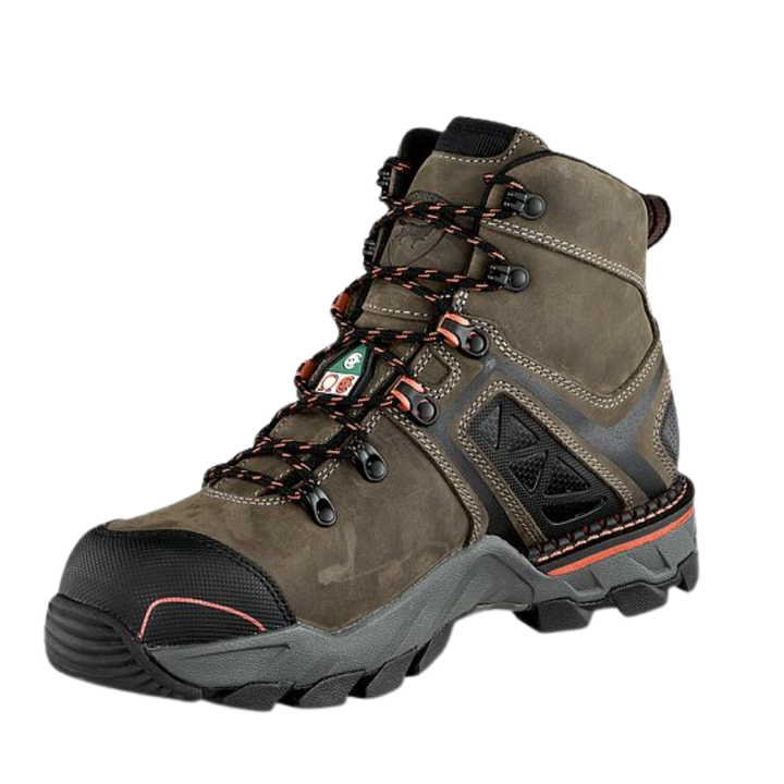 Men's Crosby 6" Waterproof Leather CSA Safety Toe Boot | Brown/Black