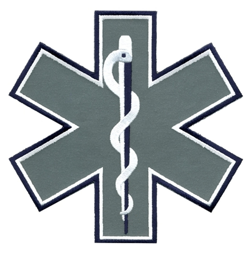 Hero Pride Star Of Life Shoulder Back Patch Reflective, 7X7"