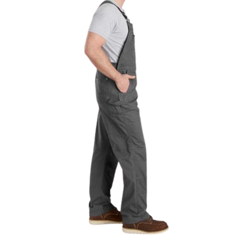 Rugged Flex Relaxed Fit Canvas Bib Overall | Dark Khaki