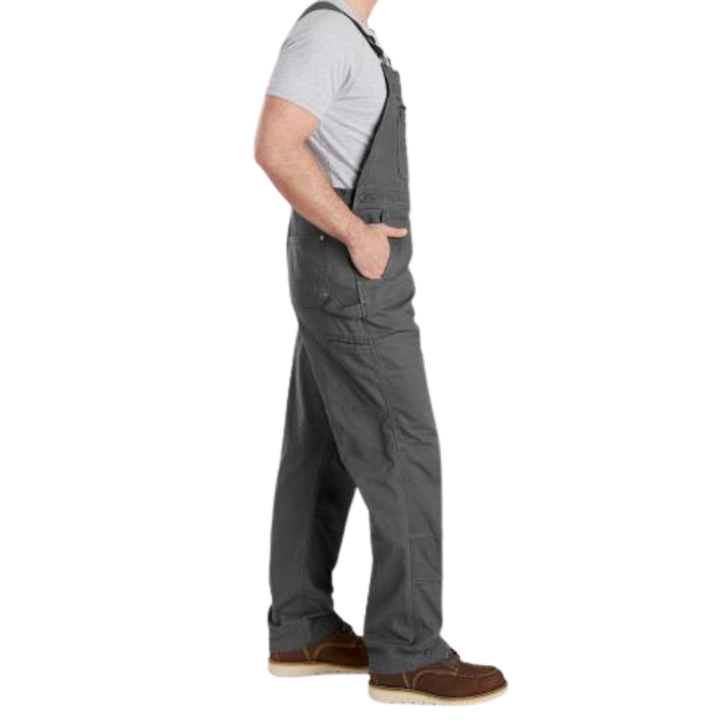 Rugged Flex Relaxed Fit Canvas Bib Overall | Dark Khaki