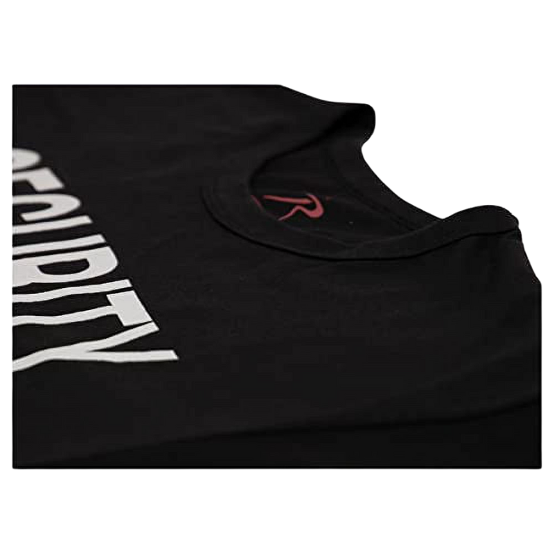 2-Sided Security T-Shirt with US Flag On Sleeve | Black