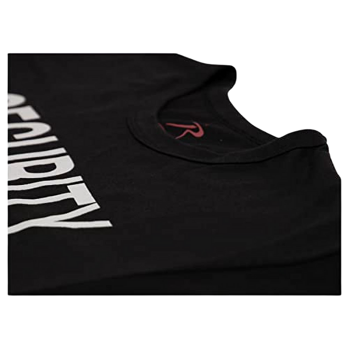 2-Sided Security T-Shirt with US Flag On Sleeve | Black