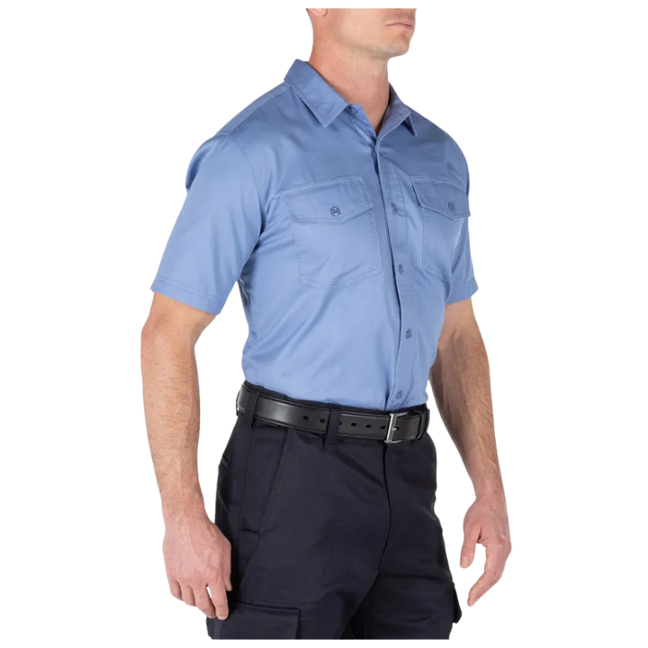 Company Short Sleeve Shirt | Fire Navy, Fire Med Blue