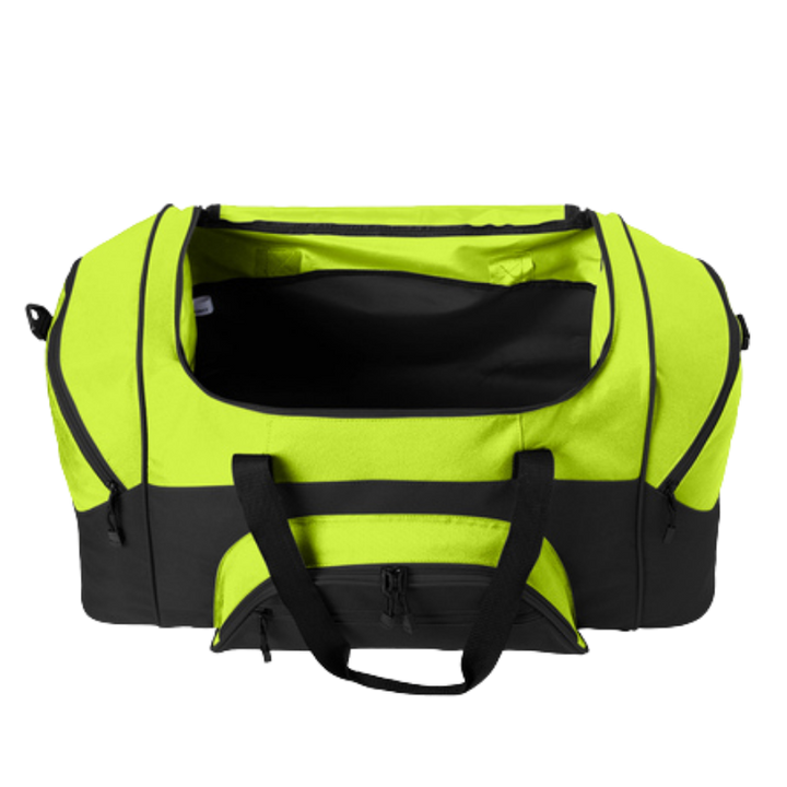 Colorblock Sport Duffel | Hi-Vis Yellow/Blk