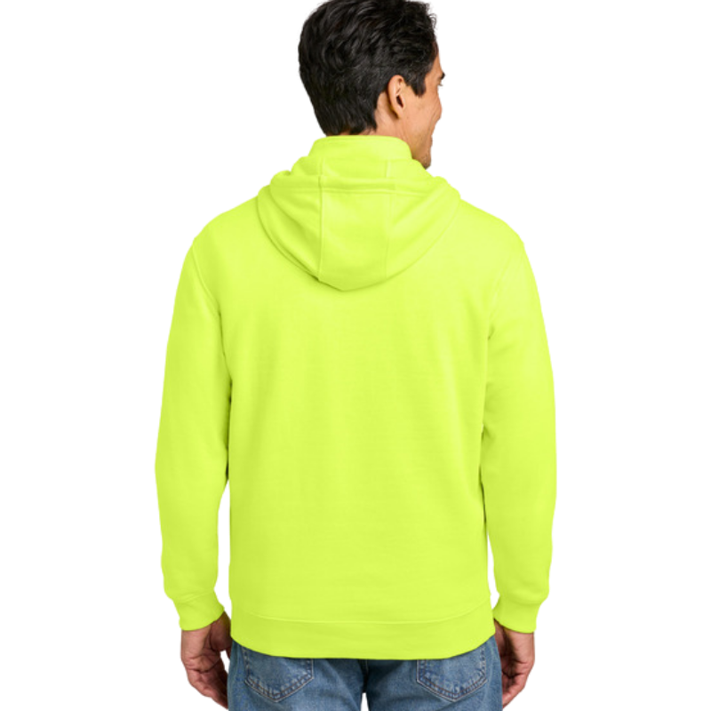 Tough Fleece 1/4-Zip Hoodie | Tundra Green, Bright Yellow