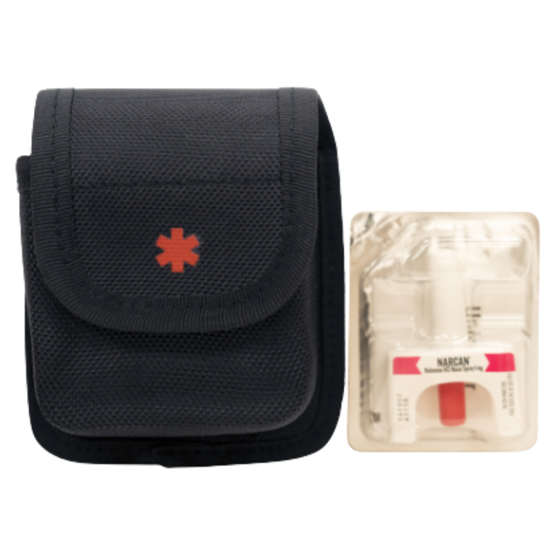 Double Narcan Nasal Spray Nylon Pouch | Black