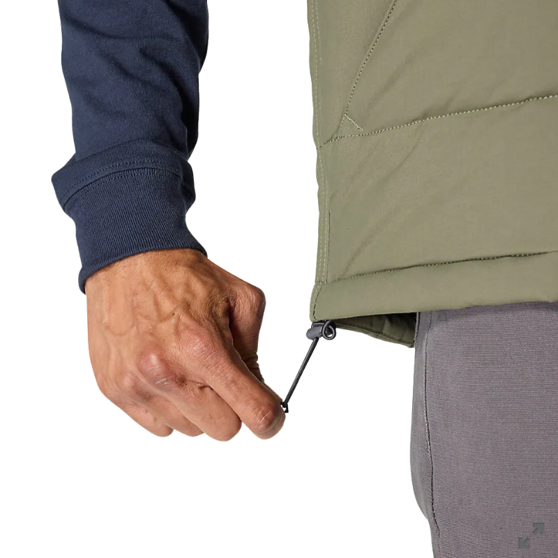 Montana Loose Fit Insulated Vest | Dusty Olive
