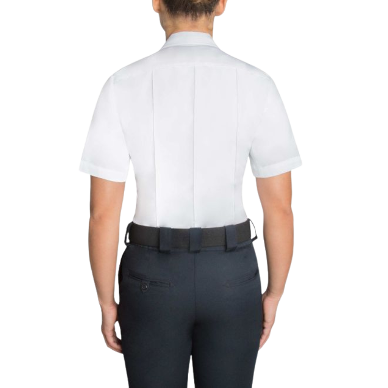 Women's Short Sleeve Polyester Supershirt | White