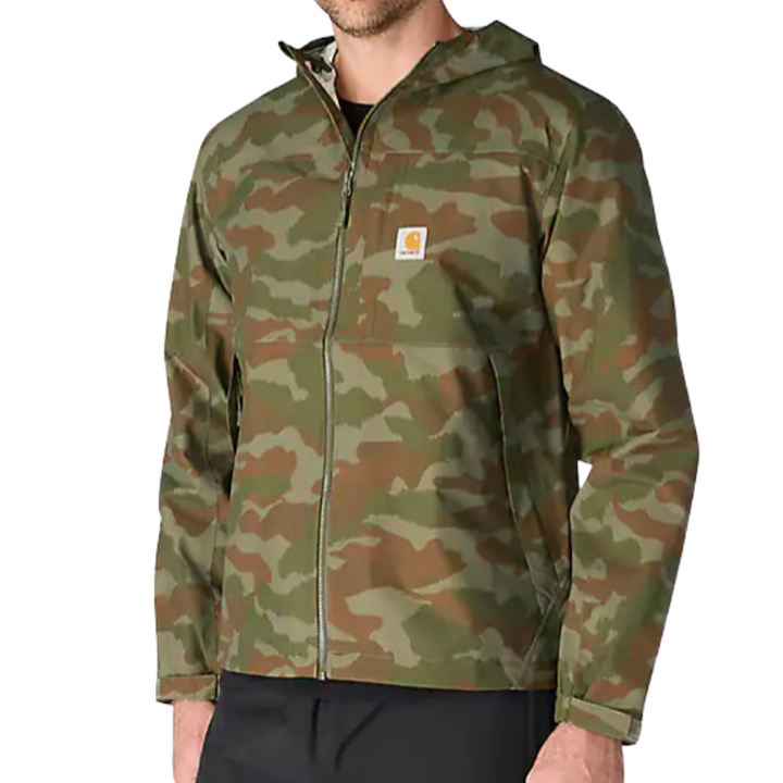 Monterey Lightweight Packable Jacket | Army Green Camo