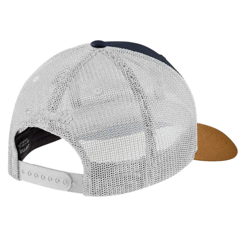 Canvas Mesh-Back C Patch Cap | Navy, Forestry