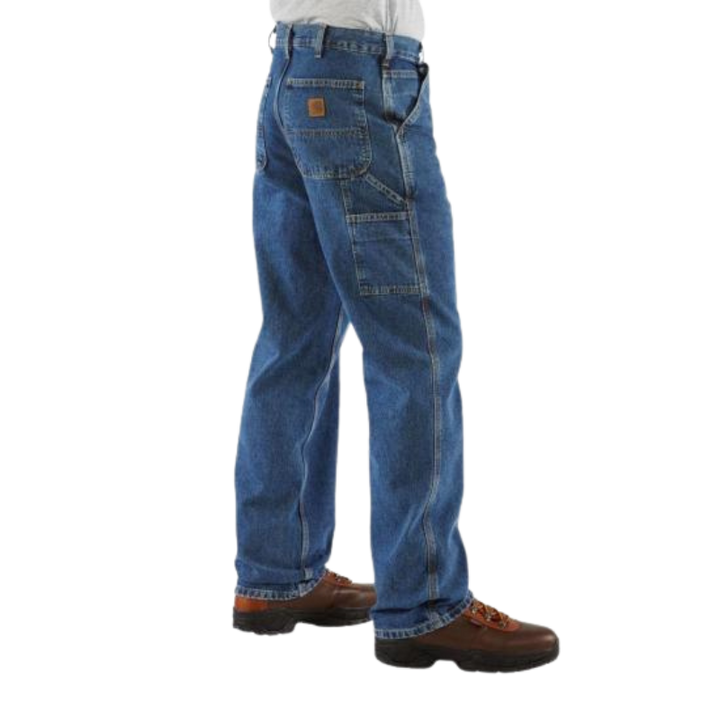 Washed Denim Work Carpenter Jeans | Deepstone