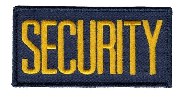 Security Chest Patch 4X2" | Gold/Navy