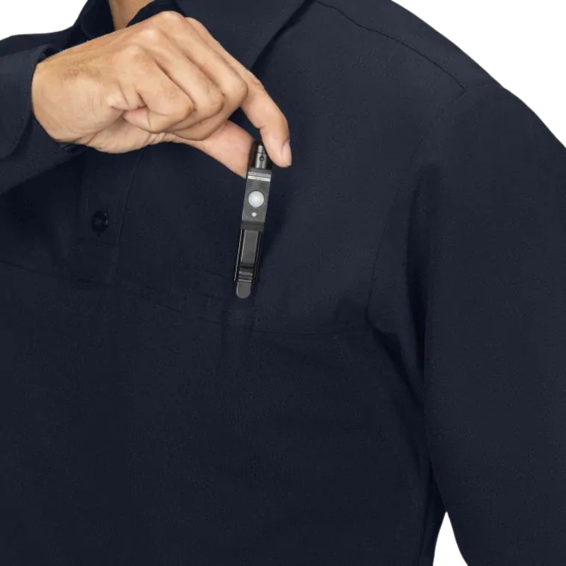 Men's Long Sleeve Polyester ArmorSkin Base Shirt | Navy