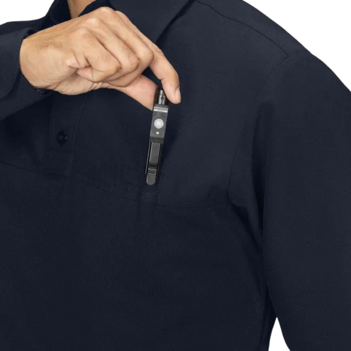 Men's Long Sleeve Polyester ArmorSkin Base Shirt | Navy