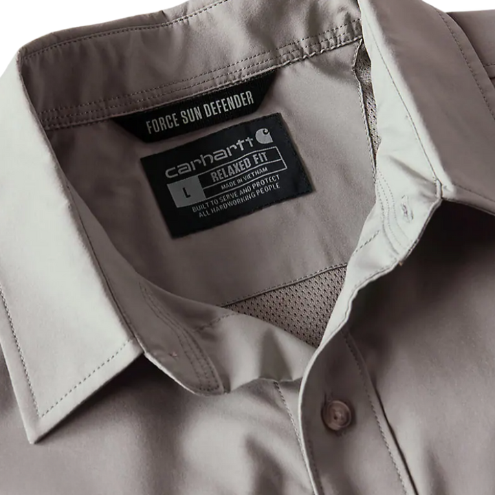 Force Sun Defender Woven Relaxed Short Sleeve Shirt | Steel