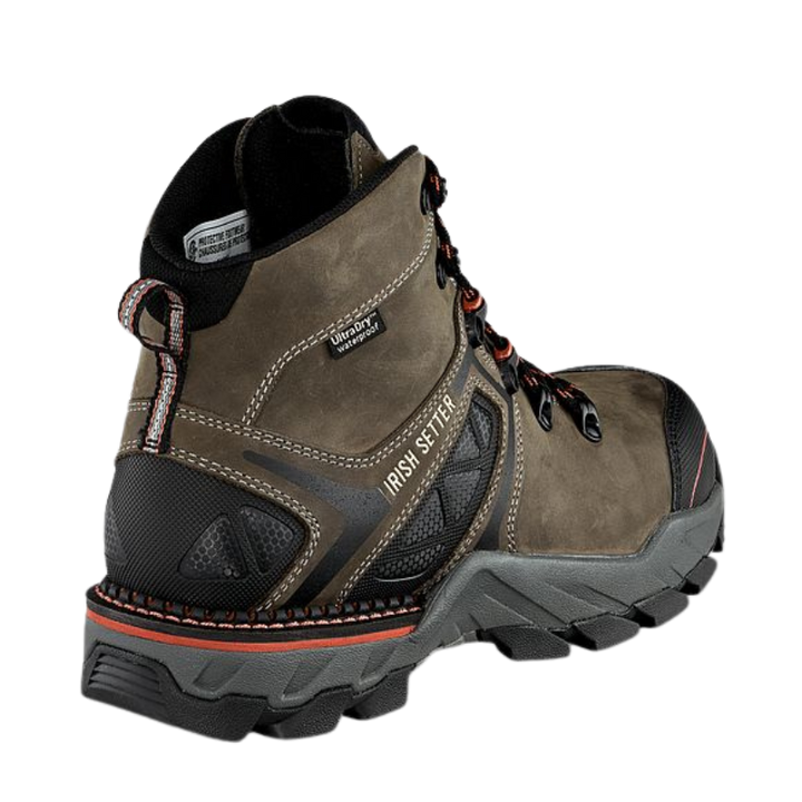 Men's Crosby 6" Waterproof Leather CSA Safety Toe Boot | Brown/Black