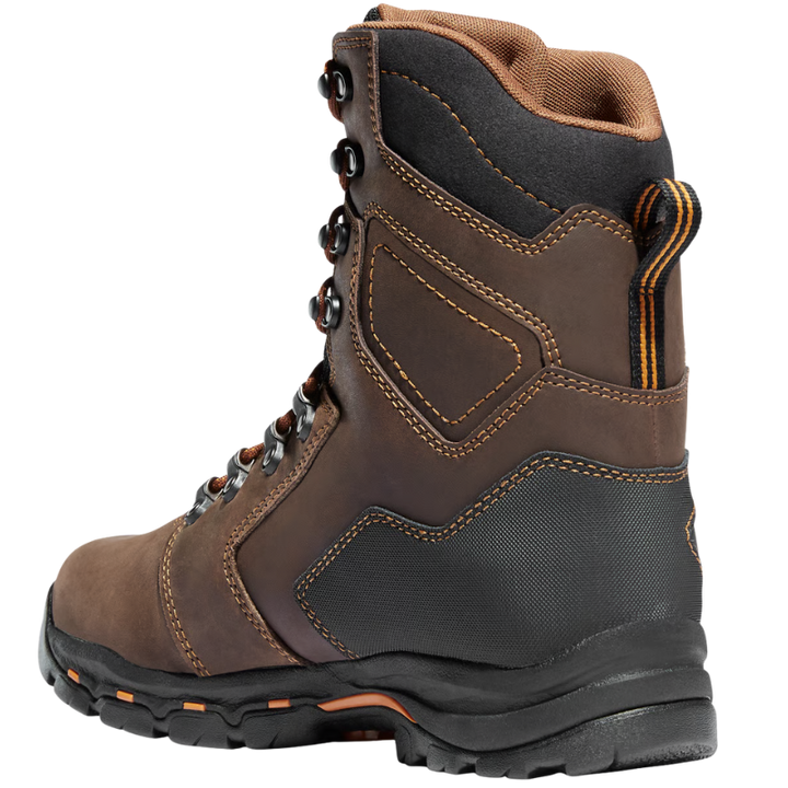 Danner Vicious 8inch Insulated 400G Safety Toe Boot | Brown/Orange