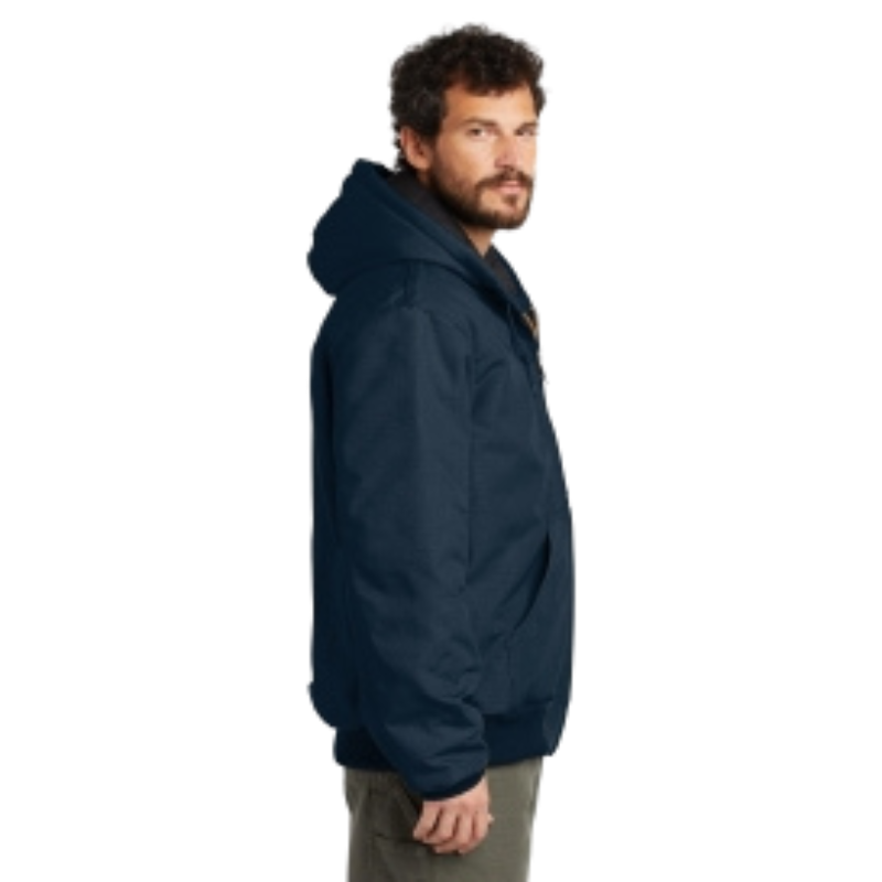 Quilted Flannel Lined Duck Active Jacket | Dark Navy