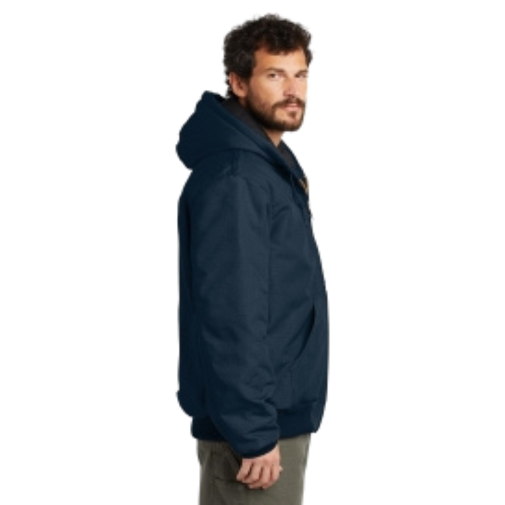 Quilted Flannel Lined Duck Active Jacket | Dark Navy
