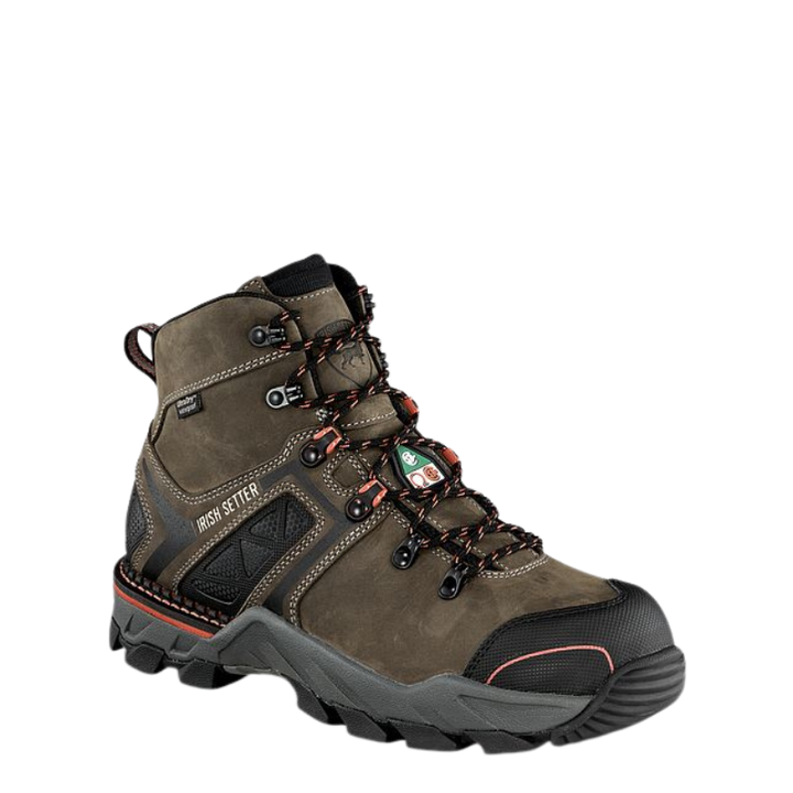 Men's Crosby 6-inch Waterproof Leather CSA Safety Toe Boot | Gray
