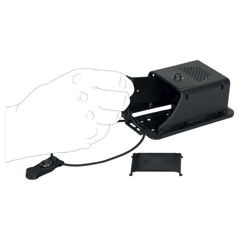 Edge Radio Holder Universal Fit | Black