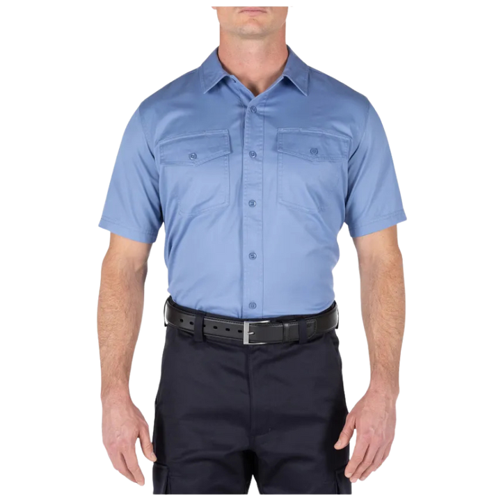 Company Short Sleeve Shirt | Fire Navy, Fire Med Blue
