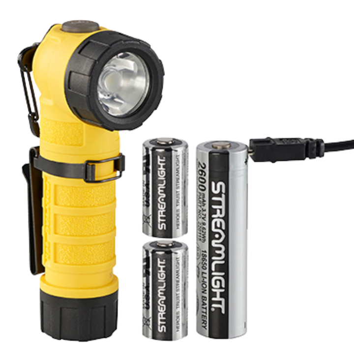 Polytac 90 X Right Angle Light | Yellow, Orange
