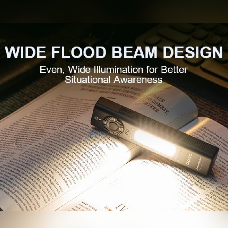QUAD 2000 Lumen 4/1 Flat Design Flashlight