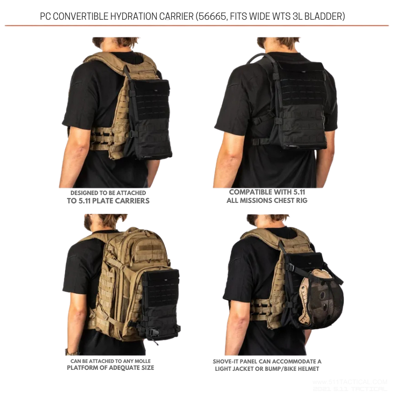 PC Convertible Hydration Carrier | Black