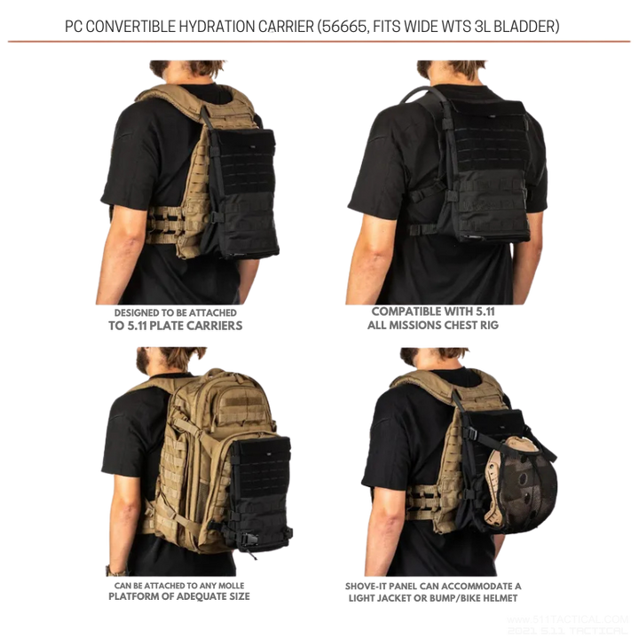 PC Convertible Hydration Carrier | Black