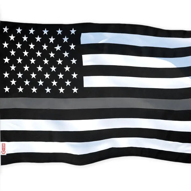 Thin Gray Line American Flag 150D Polyester 3x5 FT Printed Flag