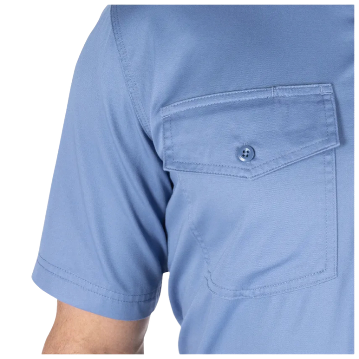 Company Short Sleeve Shirt | Fire Navy, Fire Med Blue