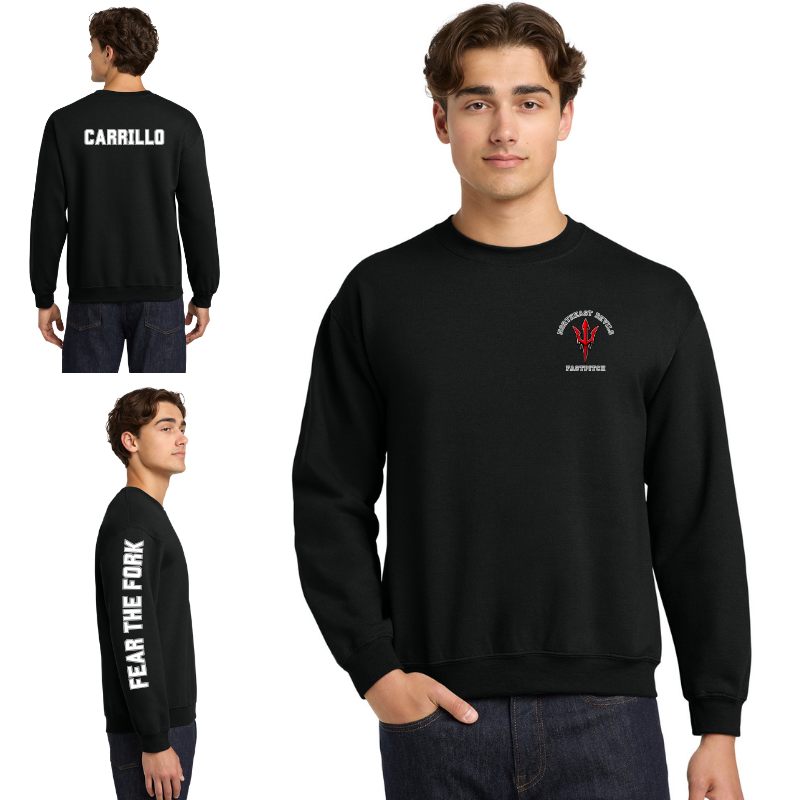 Northeast Devils Fear the Fork Crew Down Arm Unisex Adult | Black