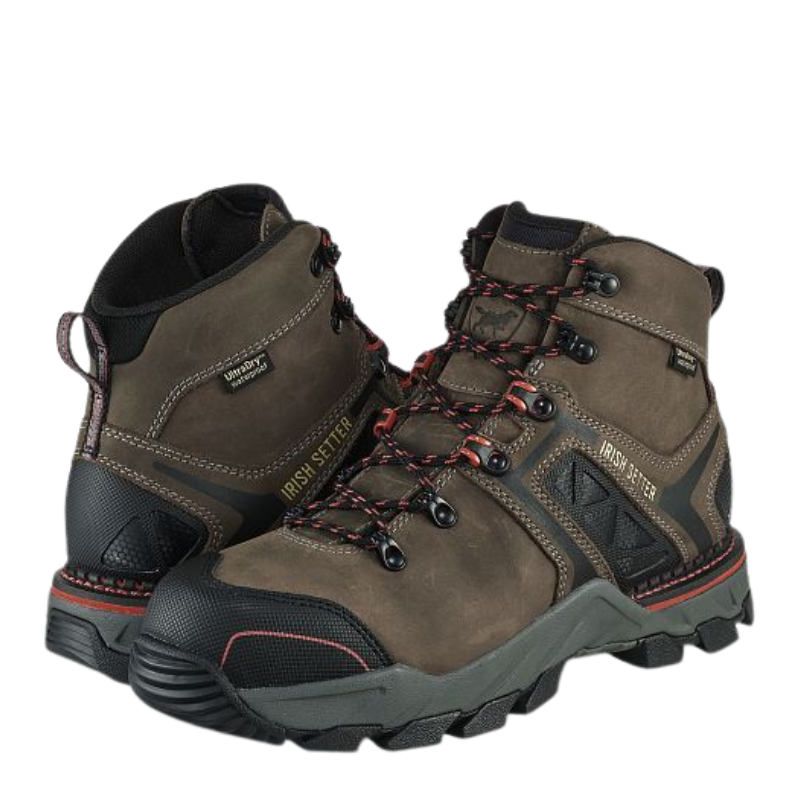 Men's Crosby 6" Waterproof Leather CSA Safety Toe Boot | Brown/Black