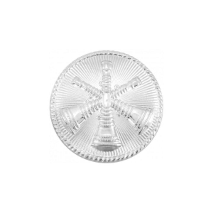 Three Crossed Bugles Insignia | Silver, Gold