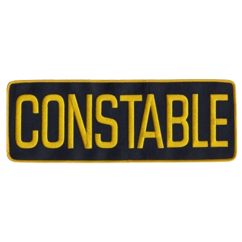 Constable Back Patch - Sew On | Gold / Midnight