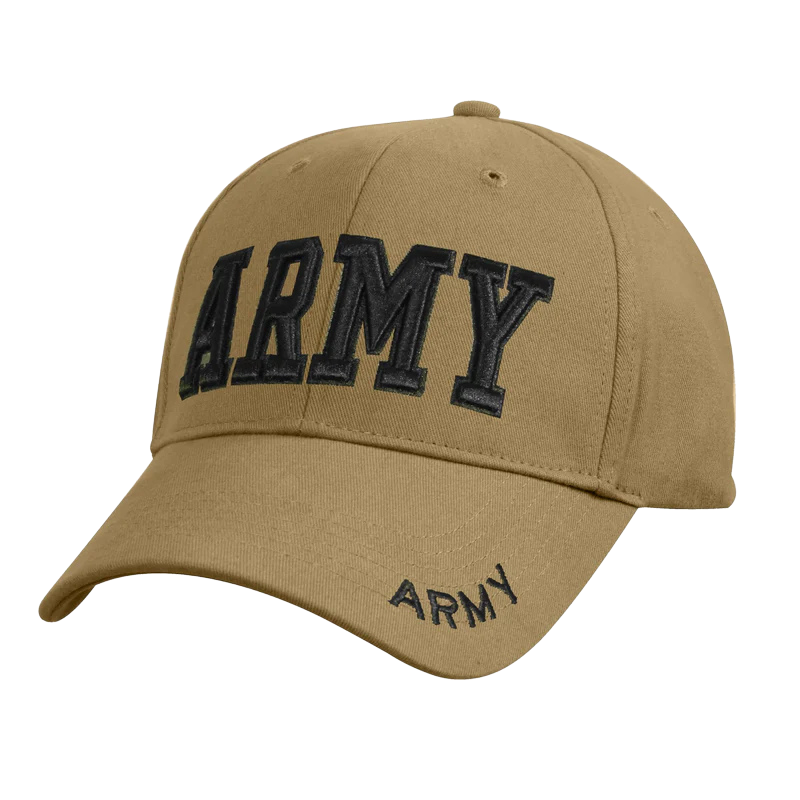 Deluxe Army Embroidered Low Profile Cap | Coyote