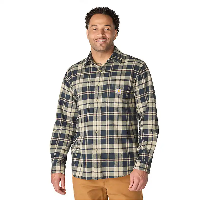 Hamilton Relaxed LS Plaid Shirt | Navy